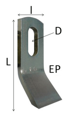 Pièces détachées - Pièces déttachées - Couteau cuiller 100 x 35 x 8 mm