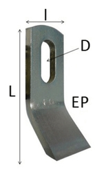 Pièces détachées - Pièces déttachées - Couteau cuiller 100 x 35 x 8 mm