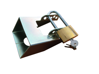 Accessoires attelage et remorque - Accessoires remorque routière - Boitier antivol avec serrure à clé