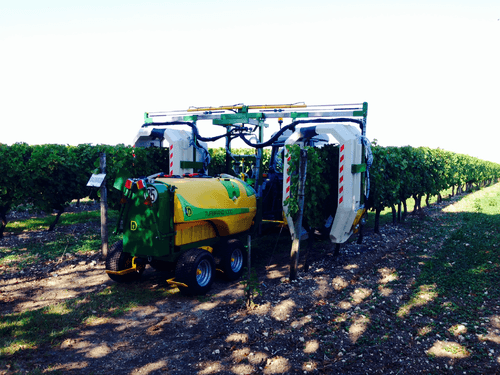 Pulvérisation - Pulvérisateurs vigne - Pulvérisateur porté ou trainé PULPANO ET TURBIPANO panneaux récupérateurs