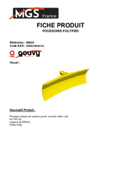 Equipement ferme, jardin - Outils emmanchés - Rabot à ensilage/neige