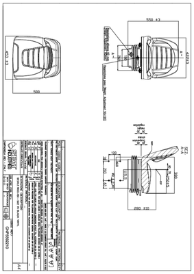 Pièces détachées - Pièces déttachées - Siège de tracteur vigneron suspension mécanique