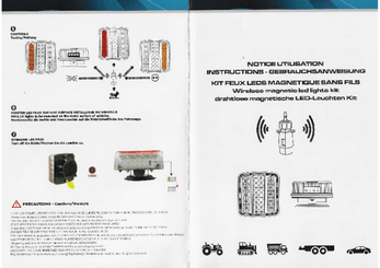 Pièces détachées - Pièces déttachées - Kit d’éclairage LED sans fil aimanté