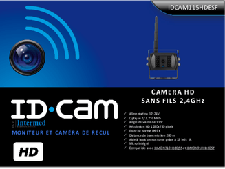 Equipement véhicules - Caméras - Caméra de recul HD sans fil