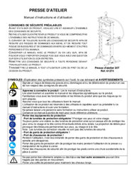 Equipement d'atelier - Presses - Presse d'atelier verin hydraulique 20 T