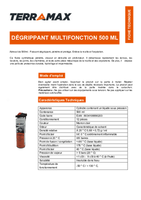 Pièces détachées - Pièces déttachées - Dégrippant multifonction