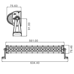 Pièces détachées - Pièces déttachées - Barre d'éclairage LED 120 W