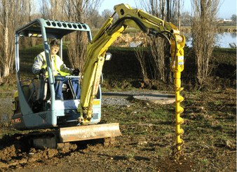 Matériel de ferme - Tarière - Tarière hydraulique