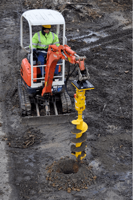 Matériel de ferme - Tarière - Tarière hydraulique