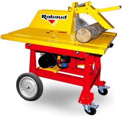 Matériel forestier - Scies circulaires à bûches - Scie circulaire à chevalet électrique XYLOSCIE