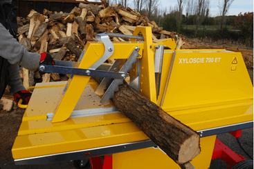 Matériel forestier - Scies circulaires à bûches - Scie circulaire à chevalet électrique XYLOSCIE