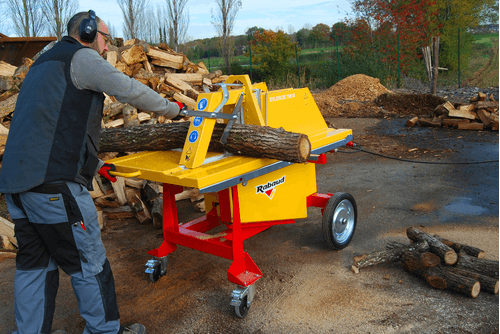 Matériel forestier - Scies circulaires à bûches - Scie circulaire à chevalet électrique XYLOSCIE