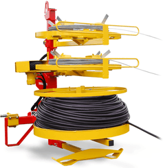 Matériel de ferme - Divers ferme, outillage - Dérouleuse de grillage - barbelé - fils lisse