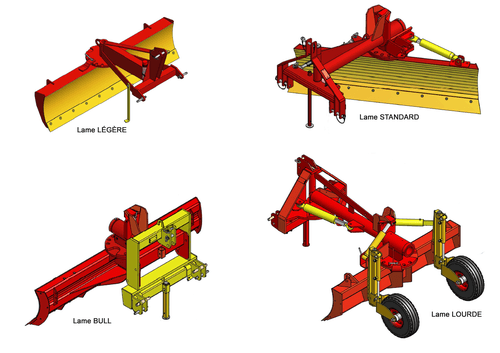 Matériel de ferme - Lames niveleuse - Lames niveleuses et de déneigement RABAUD