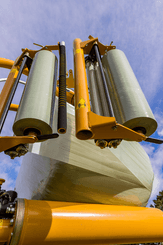 Récolte - Enrubanneuses - Enrubanneuse à balles rondes portée à satellites