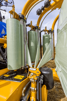 Récolte - Enrubanneuses - Enrubanneuse à balles rondes portée à satellites