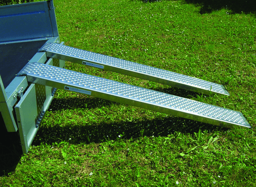 Accessoires attelage et remorque - Accessoires remorque routière - Rampes aluminium droites 250x26 cm