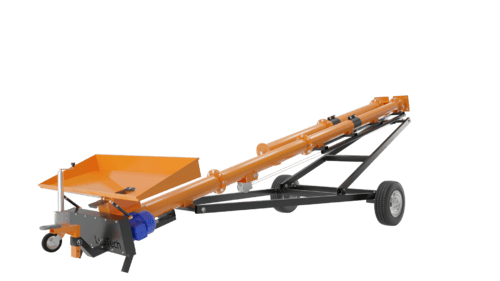Matériel de ferme - Vis à grains - Vis sur chariot 12 m entraînement électrique