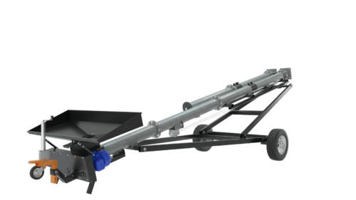 Matériel de ferme - Vis à grains - Vis sur chariot 12 m entraînement électrique
