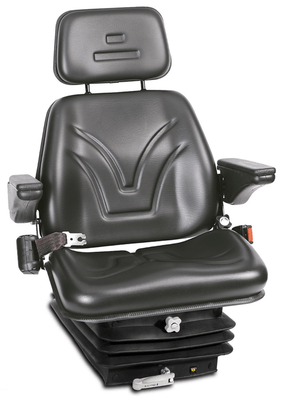 Pièces détachées - Pièces déttachées - Siège de tracteur avec suspension mécanique skai noir