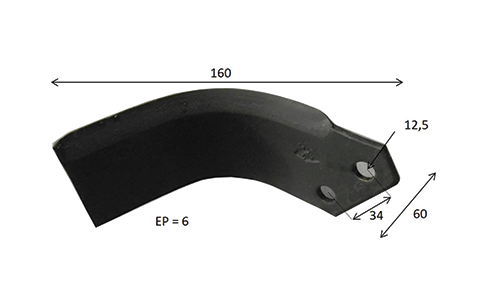 Pièces d'usure outil animé - Del Morino - Lame gauche pour fraise FLASH - THUNDER - EAGLE origine