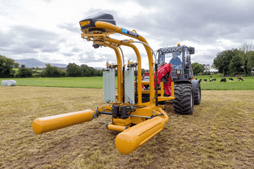Récolte - Enrubanneuses - Enrubanneuse à balles rondes portée à satellites