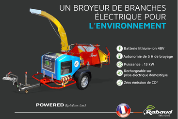 Matériel forestier - Broyeurs de végétaux - Broyeur de branches électrique VEGETOR E