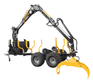 Matériel forestier - Remorques forestières - Remorque 1,5 T et grue 410 pour quad