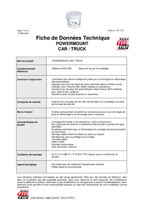 Consommables atelier - Réparation pneus - Pâte à pneu