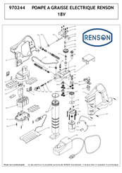 Pièces détachées - Pièces déttachées - Pompe a graisse électrique 18 V