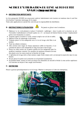 Pièces détachées - Pièces déttachées - Cric lève autoportée latéral 300 kg