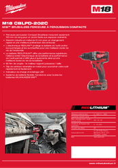 Pièces détachées - Pièces déttachées - Perceuse visseuse M18 CBLPD-202C