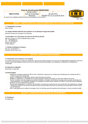 Pièces détachées - Pièces déttachées - Electrode inox Ø 3,2 mm