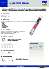 Pièces détachées - Pièces déttachées - Electrode fonte Ø 3,2 mm