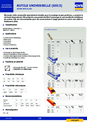 Soudure - Electrodes - Électrodes acier 2,5 x 350 mm