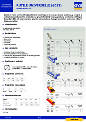 Soudure - Electrodes - Électrodes acier 2,5 x 350 mm