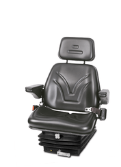 Pièces détachées - Pièces déttachées - Siège de tracteur avec suspension mécanique skai noir