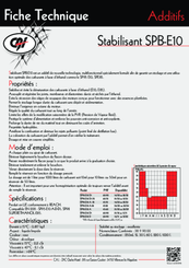 Carburant et transfert - Additifs - Stabilisant SPB Essence