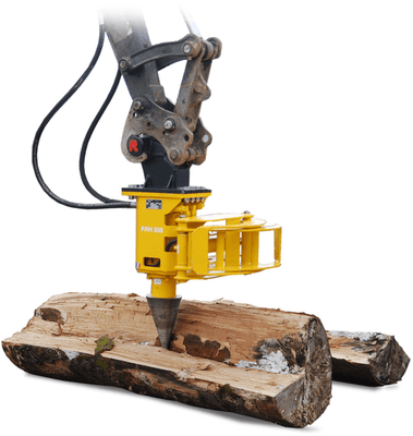 Matériel forestier - Fendeuses à bois - Fendeuse à vis pour pelle FRH
