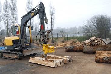 Matériel forestier - Fendeuses à bois - Fendeuse à vis pour pelle FRH