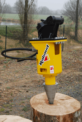 Matériel forestier - Fendeuses à bois - Fendeuse à vis pour pelle FRH