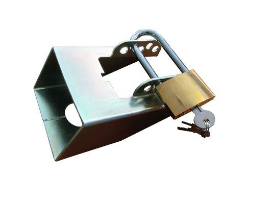 Accessoires attelage et remorque - Accessoires remorque routière - Boitier antivol avec serrure à clé