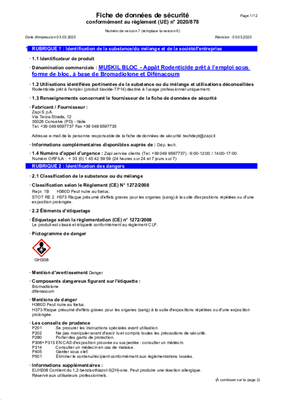 Pièces détachées - Pièces déttachées - Raticide souricide bloc 5 kg