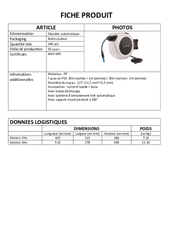 Pièces détachées - Pièces déttachées - Enrouleur de tuyau d'arrosage