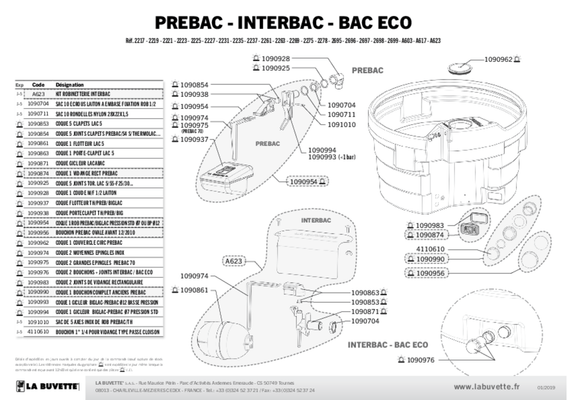 Abreuvement - Bacs - Bac PREBAC 1000L circulaire