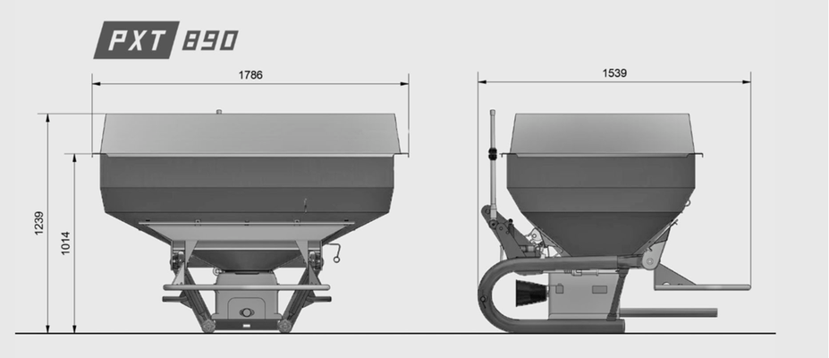 Fertilisation, épandage - Distributeurs d'engrais - Distributeur pendulaire PXT