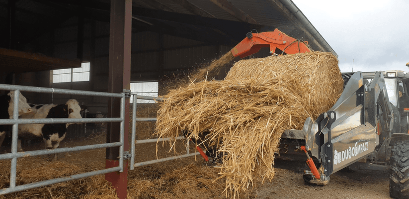Alimentation - Dérouleuses - Pailleuse de logettes ou aires paillées