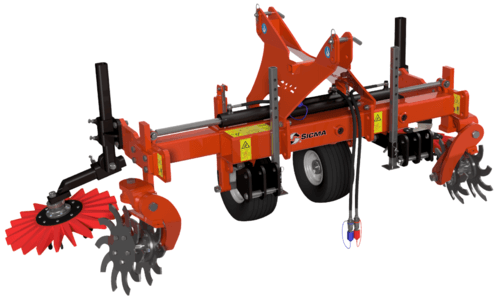 Travail du sol - Viti arbo - Interceps sur châssis à largeur variable