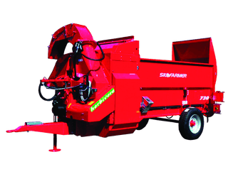 Alimentation - Remorques distributrices - Remorque distributrice pailleuse