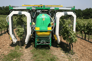 Pulvérisation - Pulvérisateurs vigne - Pulvérisateur porté ou trainé PULPANO ET TURBIPANO panneaux récupérateurs